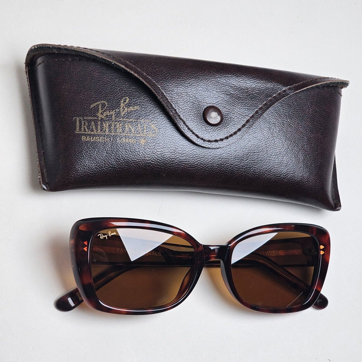 Ray-Ban Sunglasses 1997 Vintage Bausch Lomb Brown Tortoise W2531 Rituals 120125