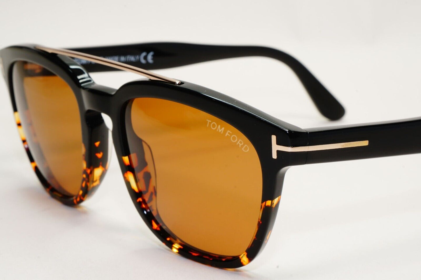 Tom Ford Sunglasses Holt Black Brown Havana Gold Bridge FT0516 TF 516 05E