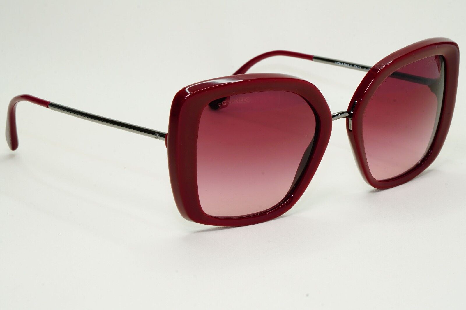 Chanel Sunglasses Red Burgundy Square Gradient Bordo 5401 c.1612/8H 54mm