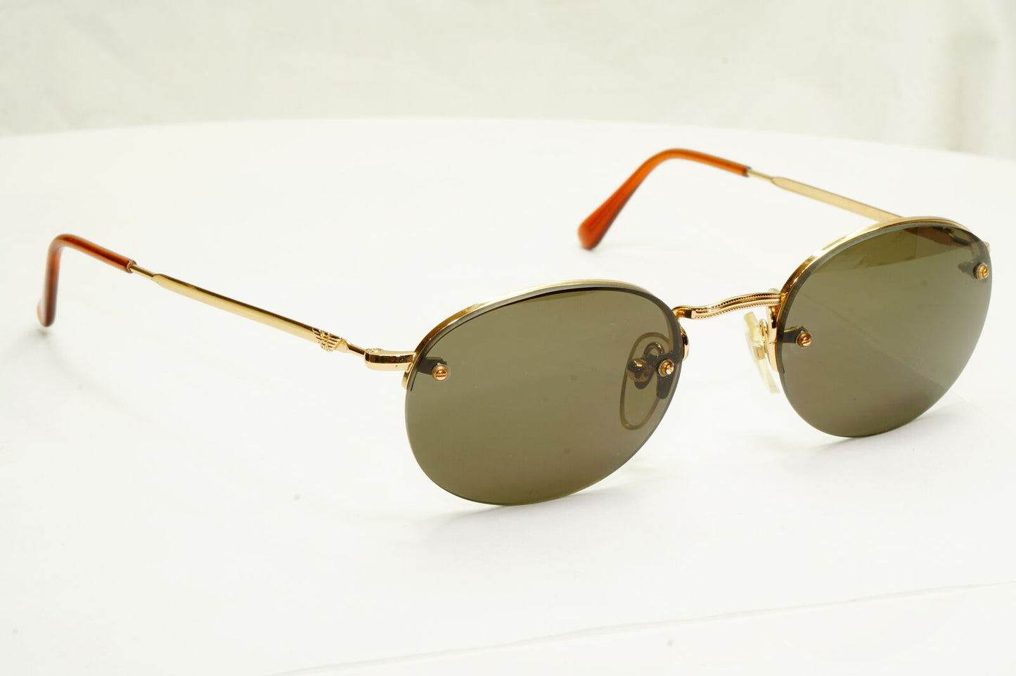 Emporio Armani 1997 Vintage Sunglasses Mens Womens Gold Eagle 043 743