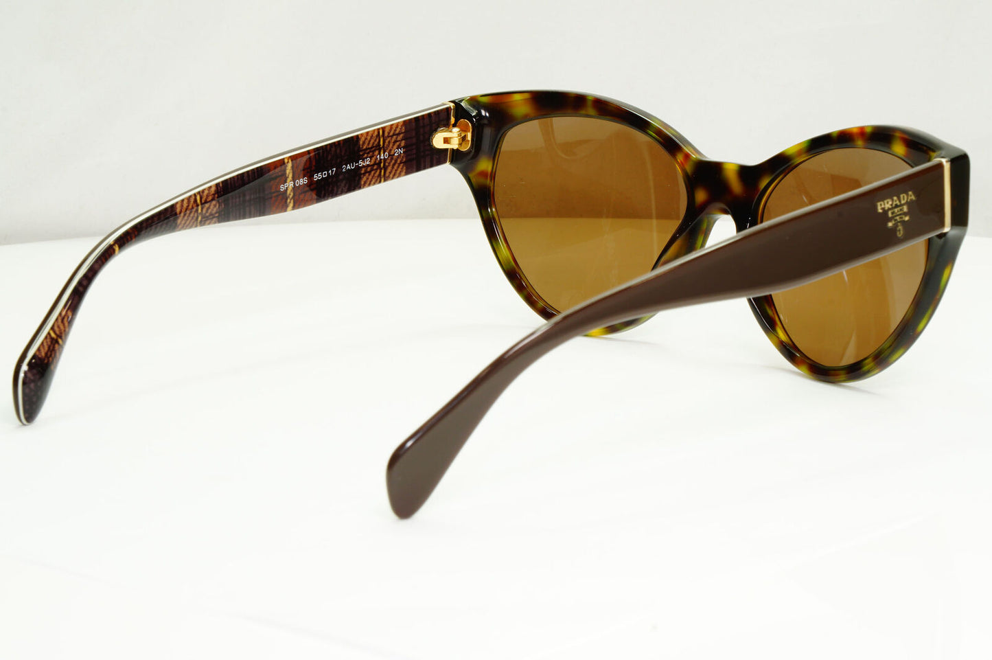 Prada 2015 Brown Sunglasses Square Tortoise Shell PR08SS SPR 08S 2AU-5J2 181022