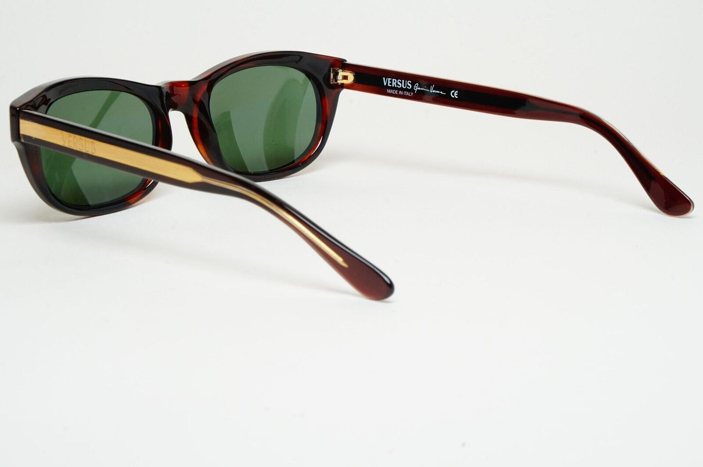 Versus Sunglasses 1996 by Gianni Versace Vintage Brown Green MOD E54 COL 649