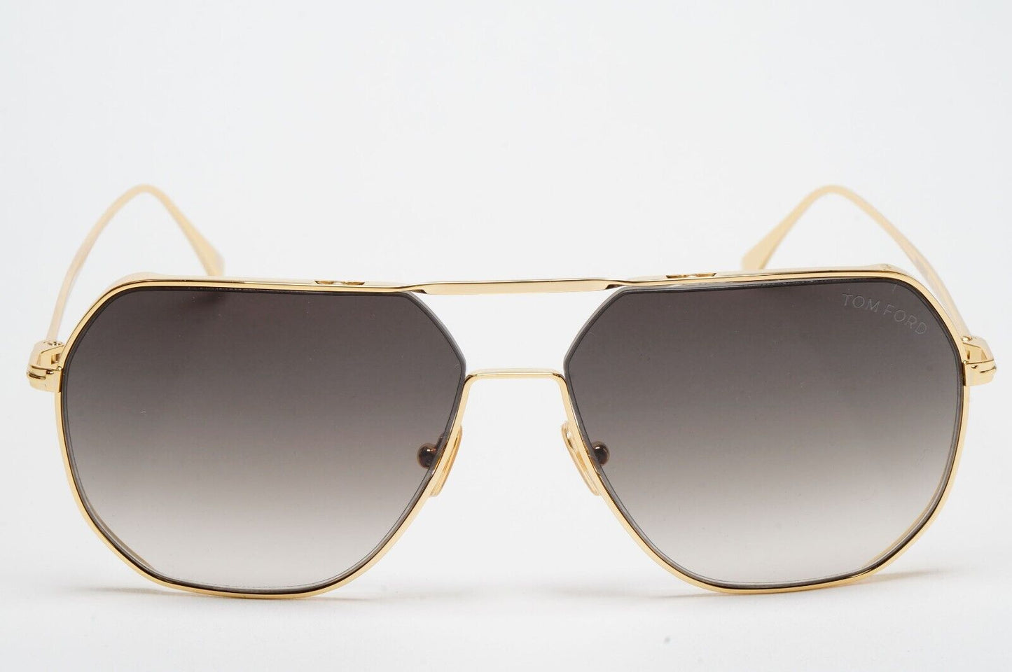 Tom Ford Sunglasses Gilles-02 Gold Grey Navigator FT0852 TF 852 30B 59mm