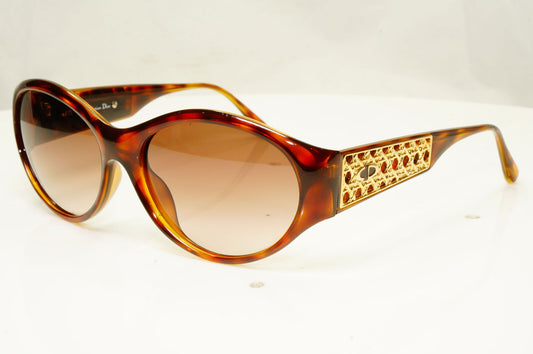 Authentic Christian Dior Womens Vintage Sunglasses Austria Gold 2766 10 010122
