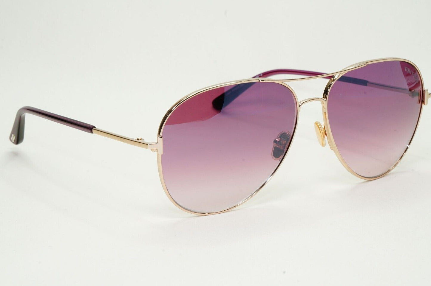 Tom Ford Sunglasses Clark Rose Gold Bordeaux Red Mirror Unisex FT0823 TF 823 28U