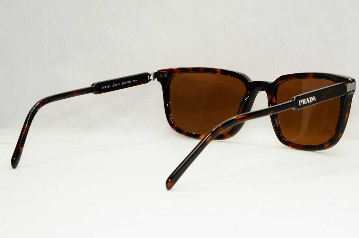 Prada Sunglasses Brown Havana Square Tortoiseshell VPR 13Y PR13YV 2AU-1O1 55mm