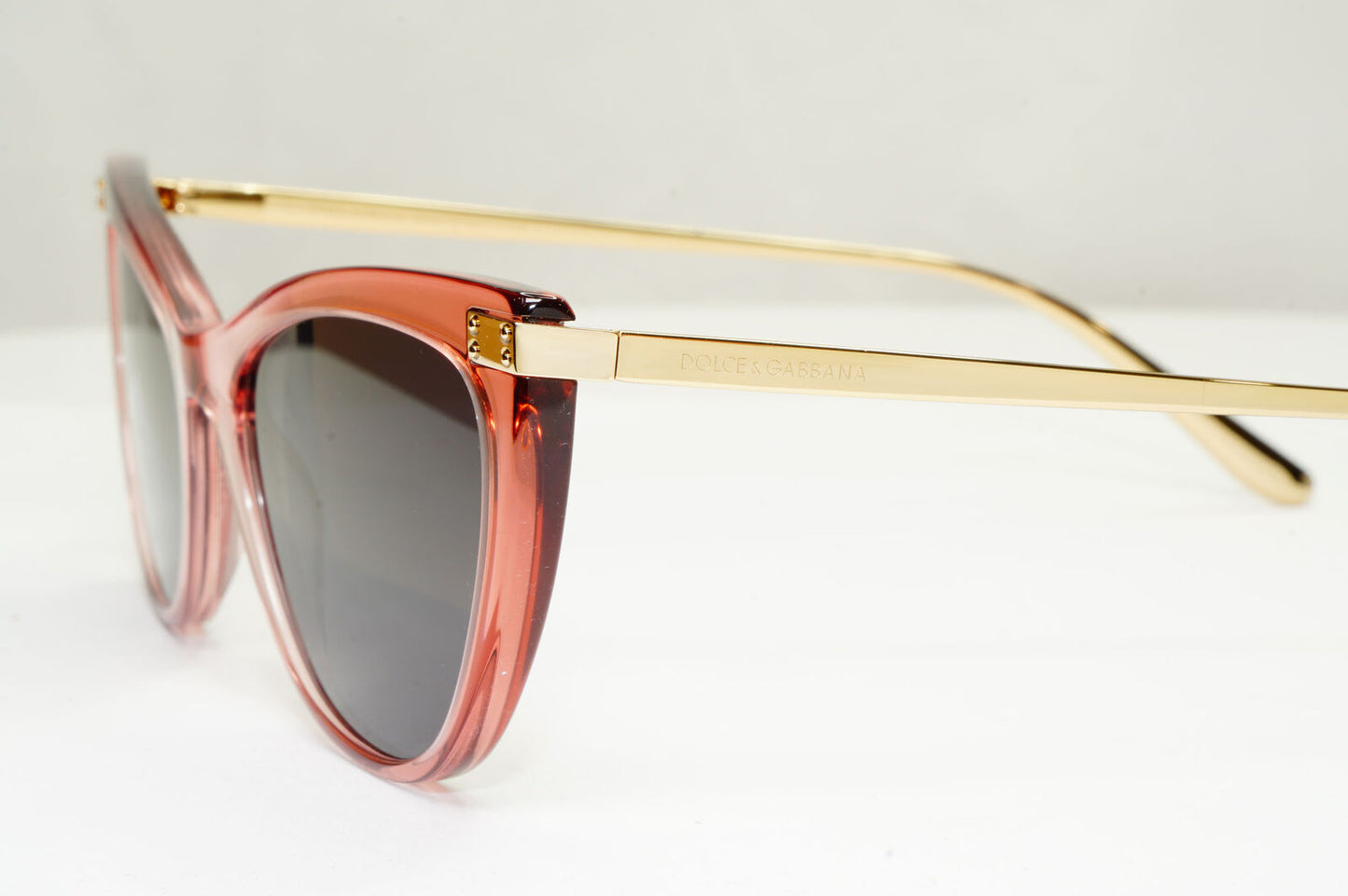 Dolce & Gabbana Sunglasses Pale Pink Gold Cat Eye DG 3329 3267 250123