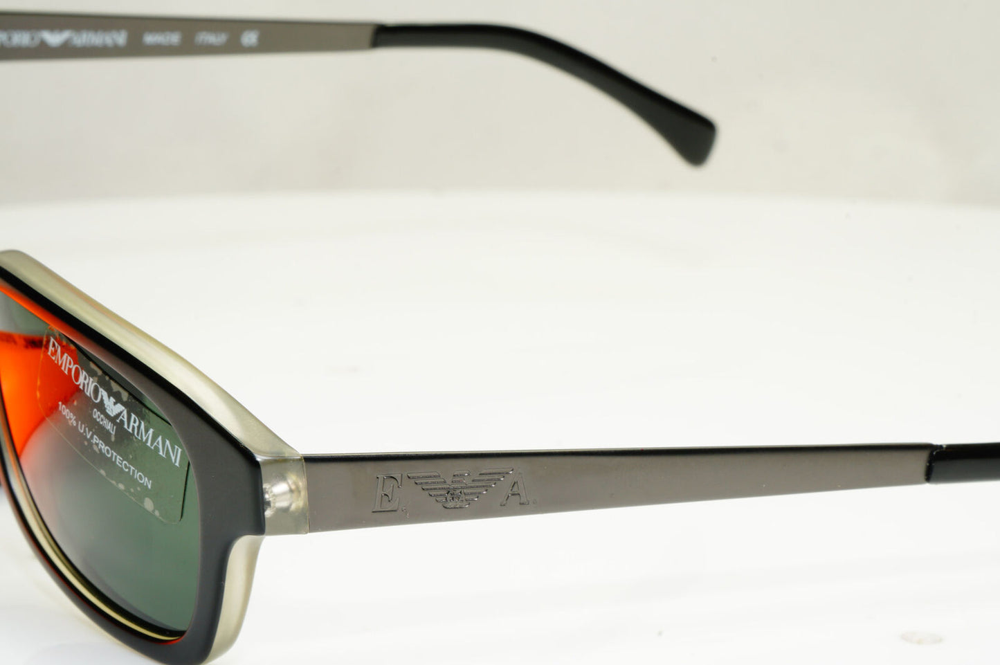 Emporio Armani 1999 Vintage Mens Womens Sunglasses Black Green 550 239 30698