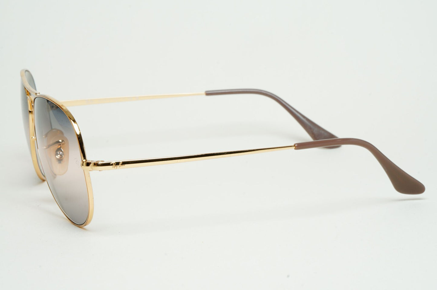 Ray-Ban Sunglasses Aviator II Gold Blue Grey Gradient RB 3689 001/GE Small 55mm