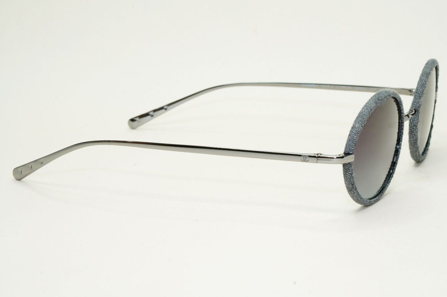Chanel Sunglasses Denim Oval Grey Gunmetal Gradient 4248-J c.108/S6 50mm