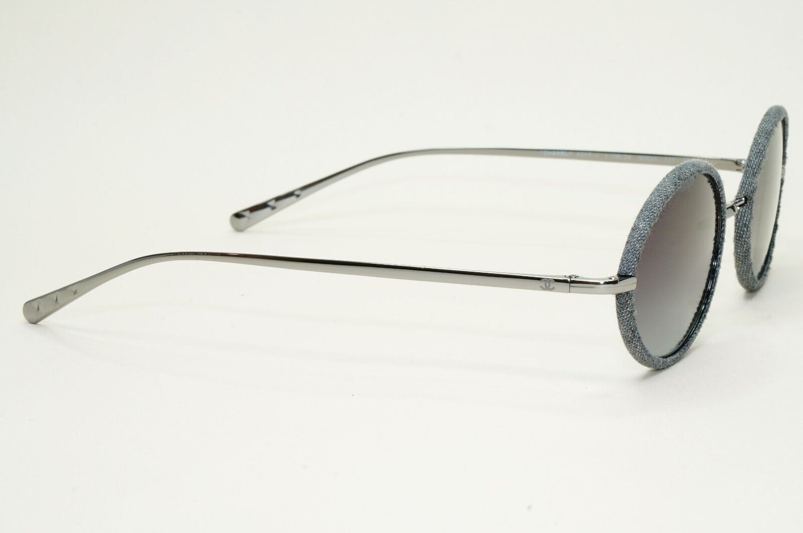 Chanel Sunglasses Denim Oval Grey Gunmetal Gradient 4248-J c.108/S6 50mm