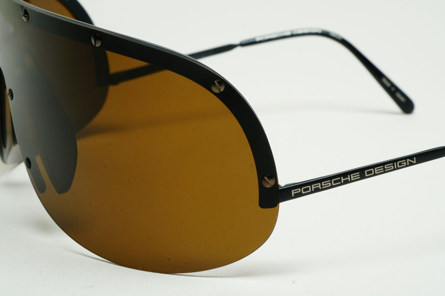 Porsche Design Sunglasses Titanium Brown Black P8000 Series Shield Visor P8479 C