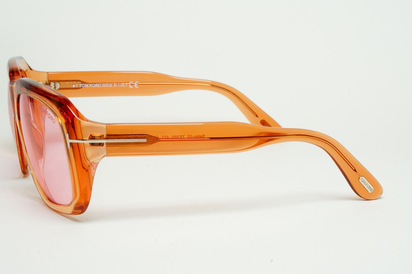 Tom Ford Sunglasses Bailey-02 Brown Honey Transparent Pink FT0885 TF 885 45Y