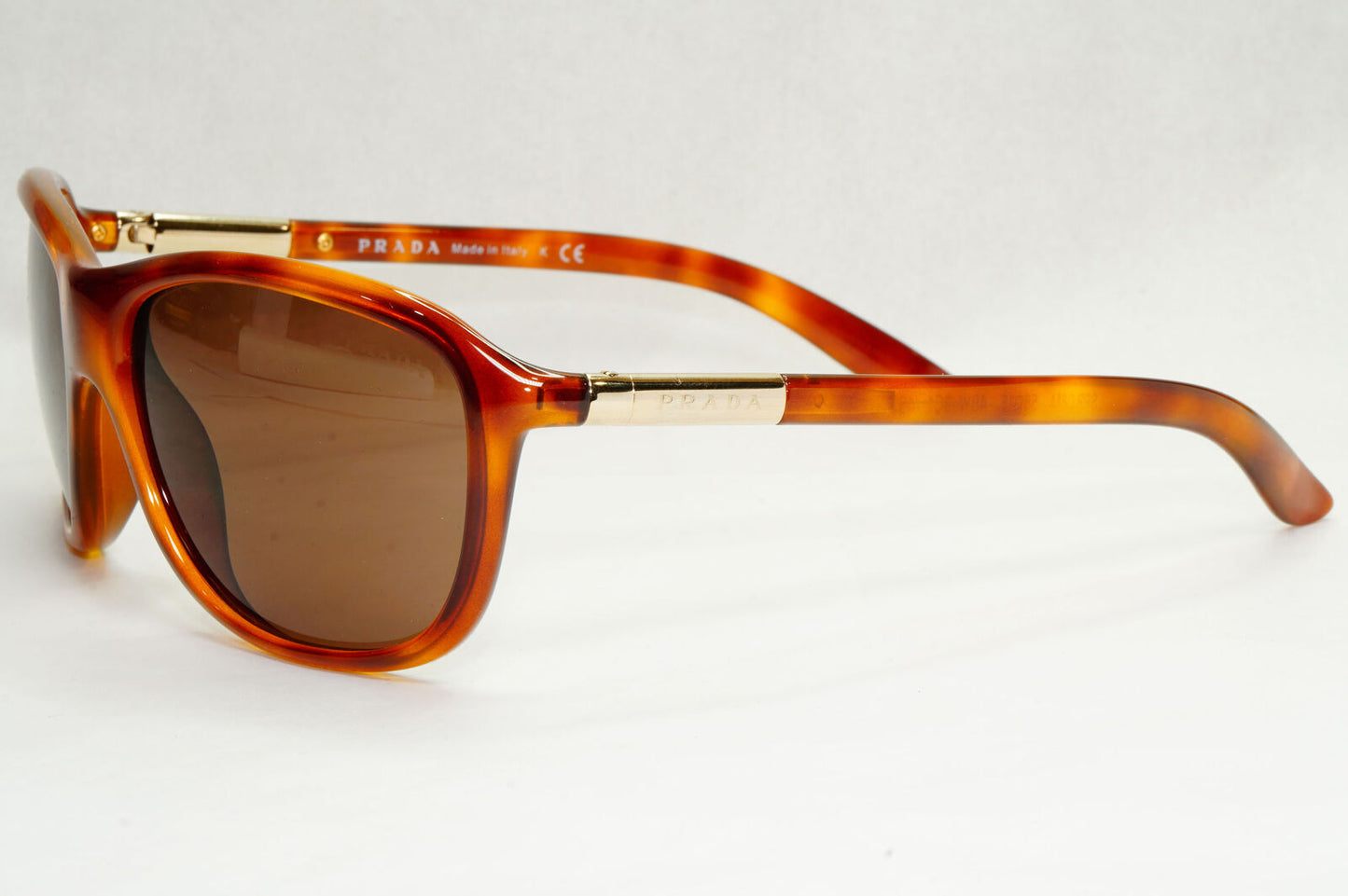Prada Sunglasses 2010 Brown Gold Wrap Vintage PR08MS SPR 08M 4BW-8C1 210124
