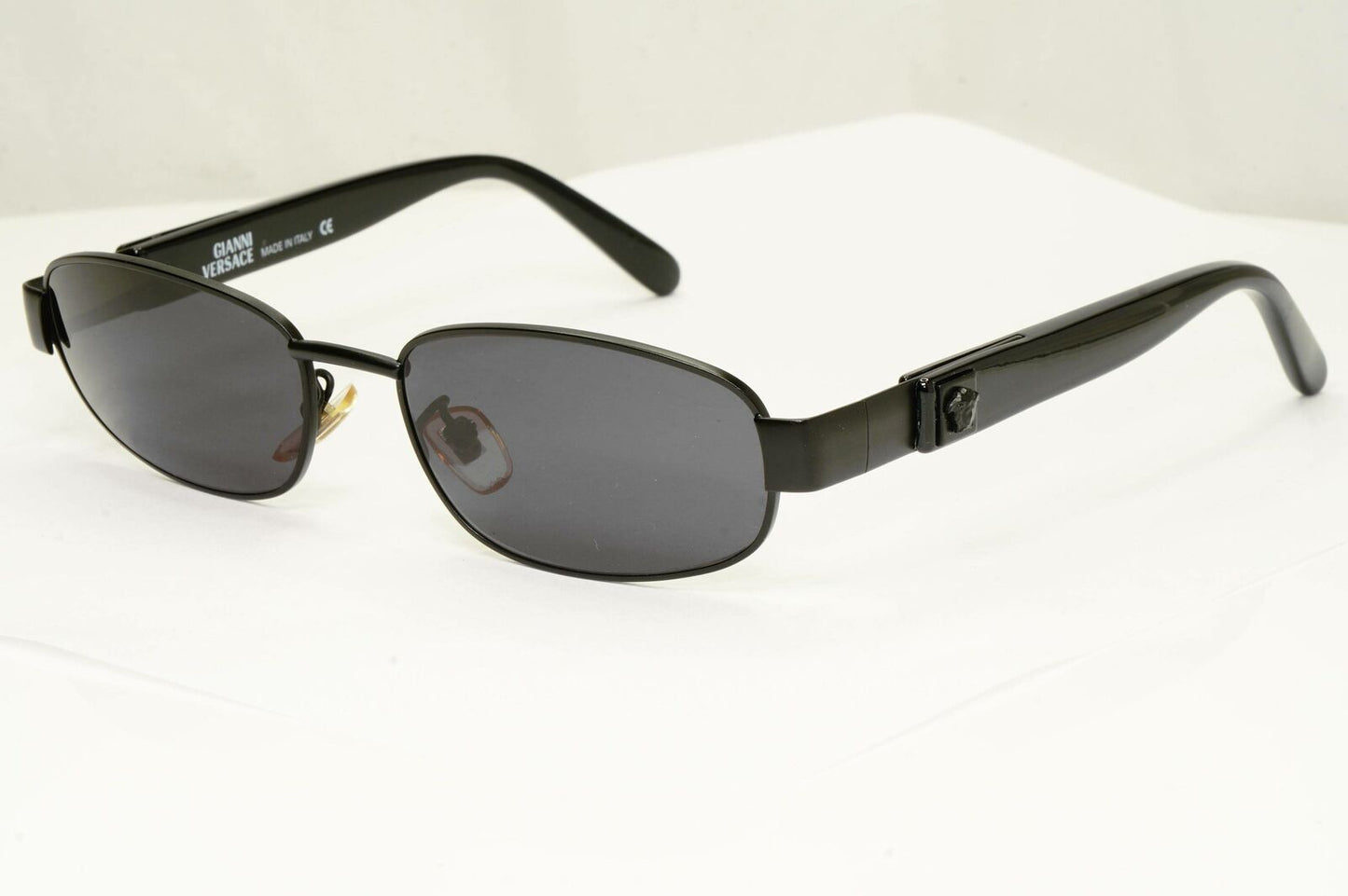Gianni Versace 1996 Vintage Mens Metal Black Medusa Sunglasses MOD X19 COL 028