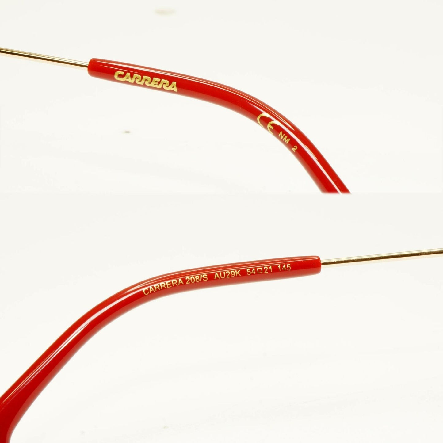 Authentic Carrera Mens Gold Brown Grey Metal Round Sunglasses 208/S AU29K