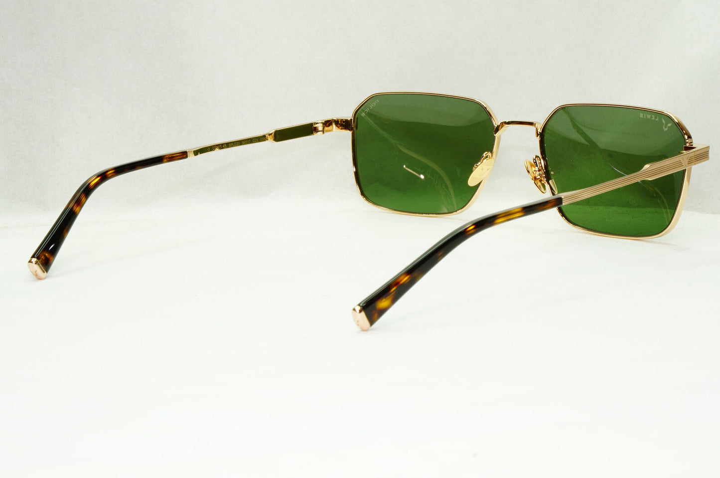 Police x Lewis Hamilton Sunglasses F1 Gold Green SPL G33 Lewis 45 COL 0300