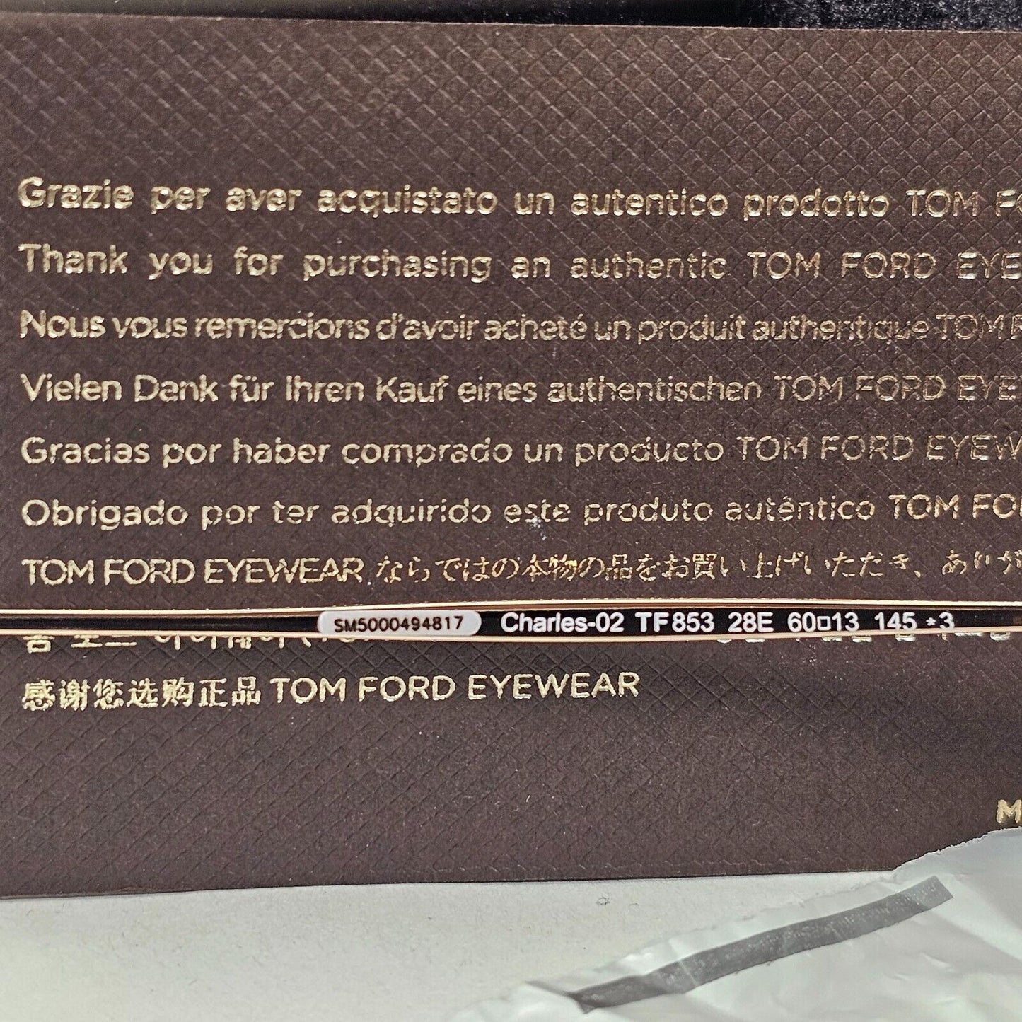 Tom Ford Sunglasses Charles-02 Gold Brown Navigator Pilot FT0853 TF 853 28E 60mm