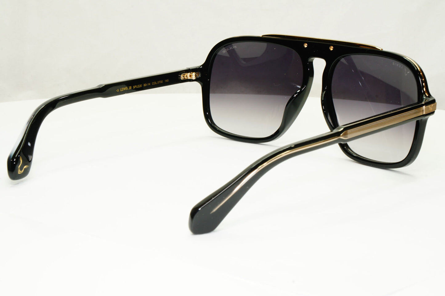 Police Lewis Hamilton F1 Sunglasses Black Gold Grey Lewis 38 SPL E20 COL 0700