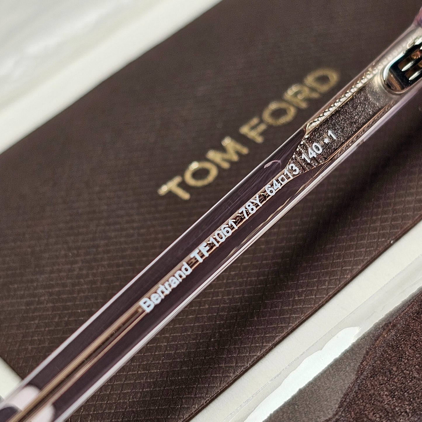 Tom Ford Sunglasses Bertrand Lilac Violet Oversized Pilot FT1061 TF 1061 78Y