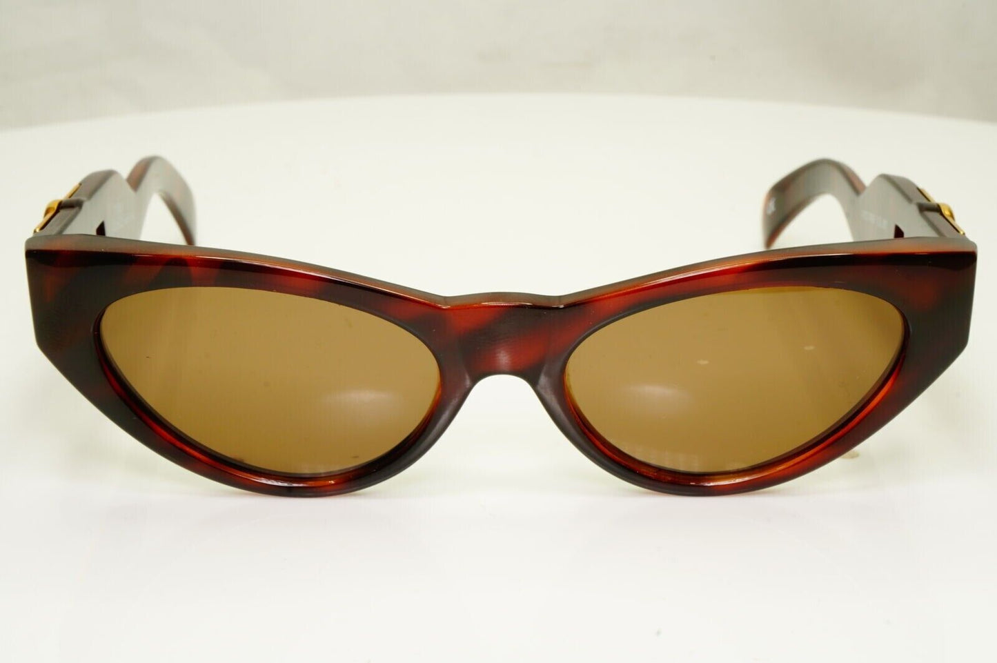 Gianni Versace Sunglasses 1996 Vintage Brown Gold Medusa MOD 476/B COL 900