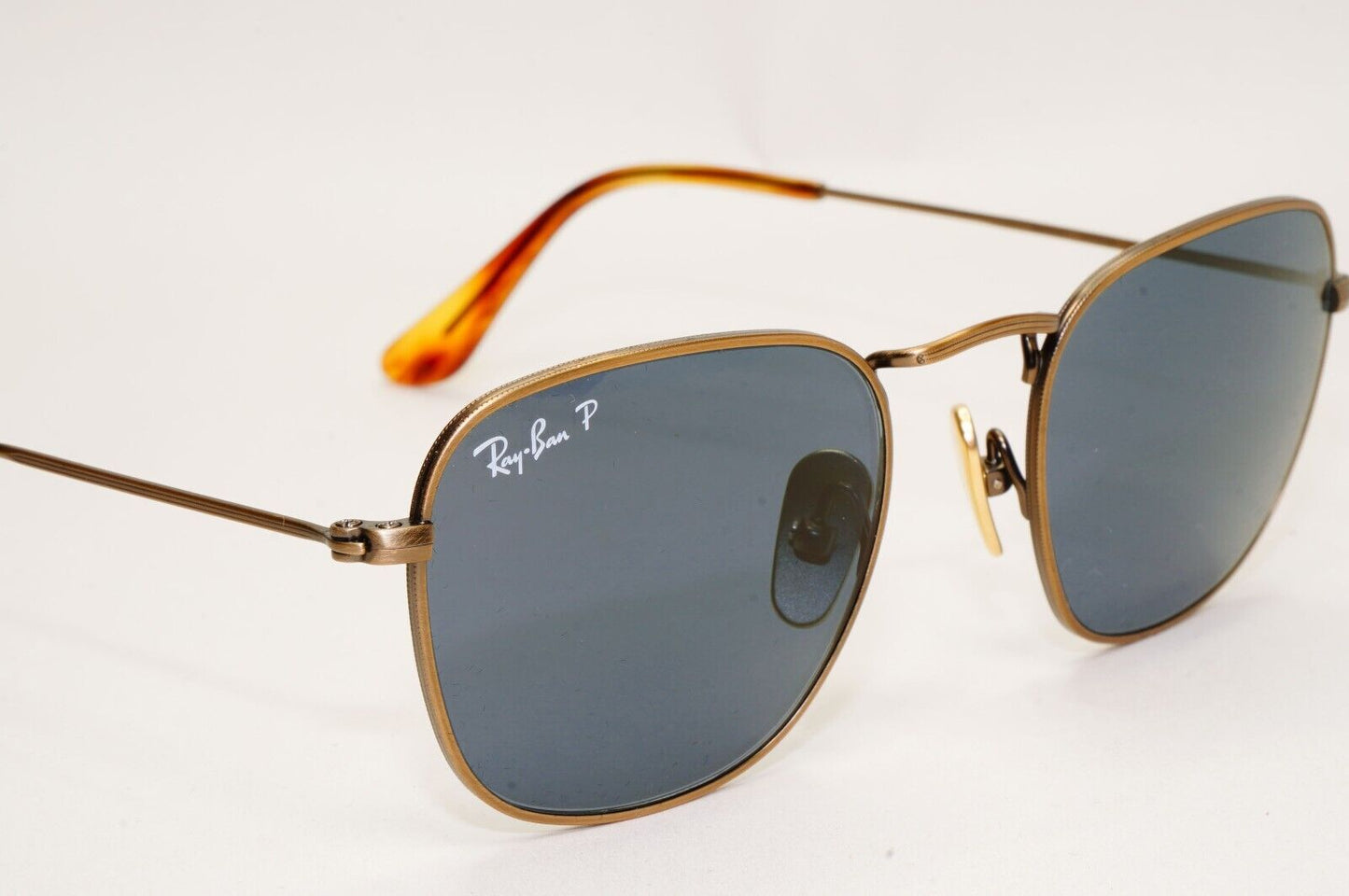 Ray-Ban Sunglasses Frank Titanium Polarised Bronze Blue RB 8157 9207/T0 48mm
