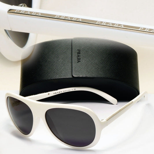 Prada Sunglasses 2012 Vintage White Black Unisex PR19NS SPR 19N 4AO-3M1 051124