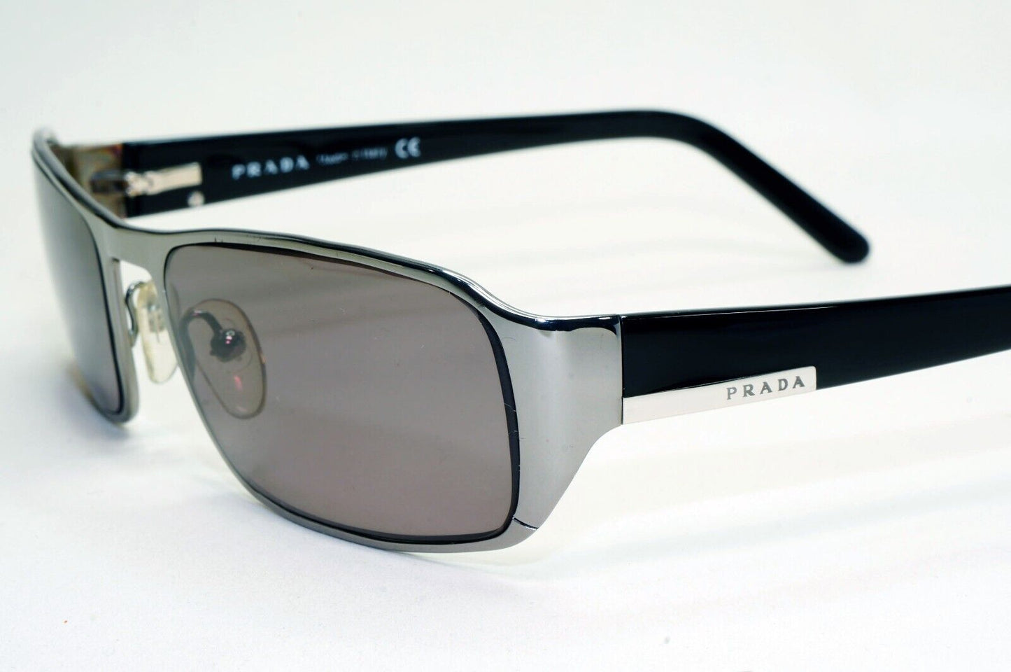 Prada Sunglasses 2006 Vintage Gunmetal Black Grey PR52FS SPR 52F 5AV-1A1 250924