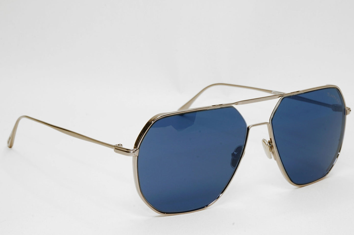 Tom Ford Sunglasses Gilles-02 Gunmetal Blue Navigator Pilot TF 852 14V 61mm