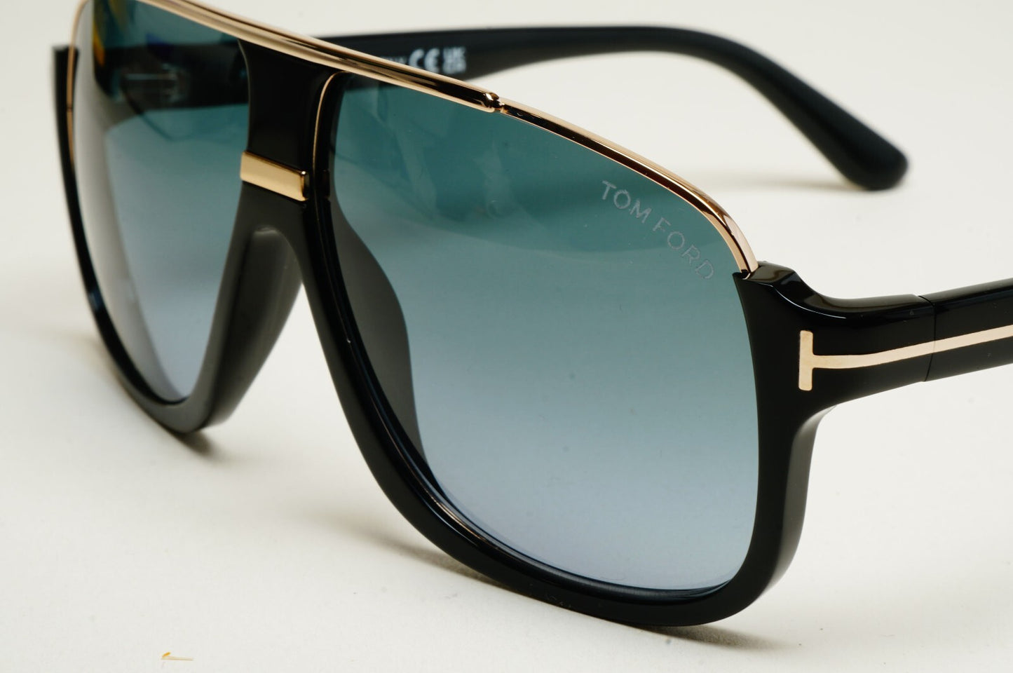 Tom Ford Sunglasses Eliott Black Gold Green Grey Navigator FT0335 TF 335 01P