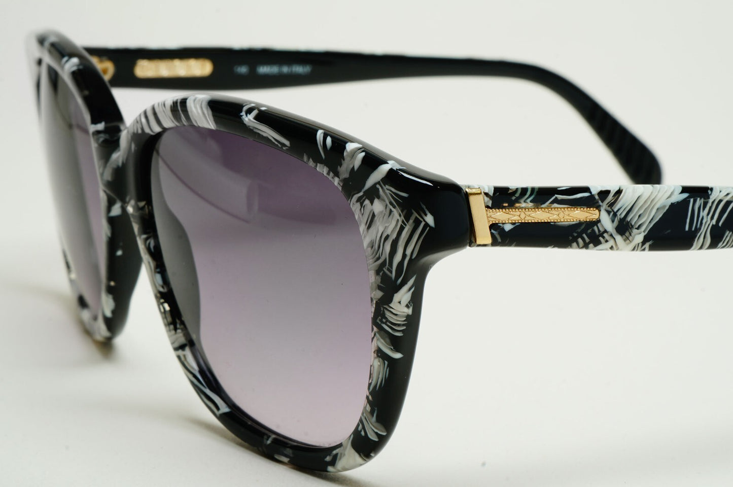 Gucci Sunglasses 1993 Vintage Marble Black White Grey GG 2142/S 91A 200225
