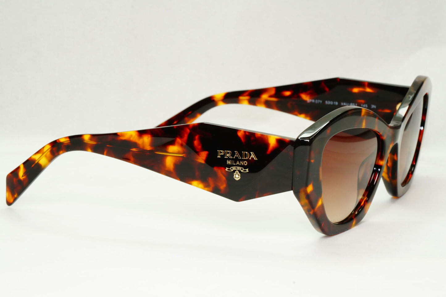Prada Sunglasses Symbole Honey Havana Brown Gradient PR07YS SPR 07Y VAU-6S1
