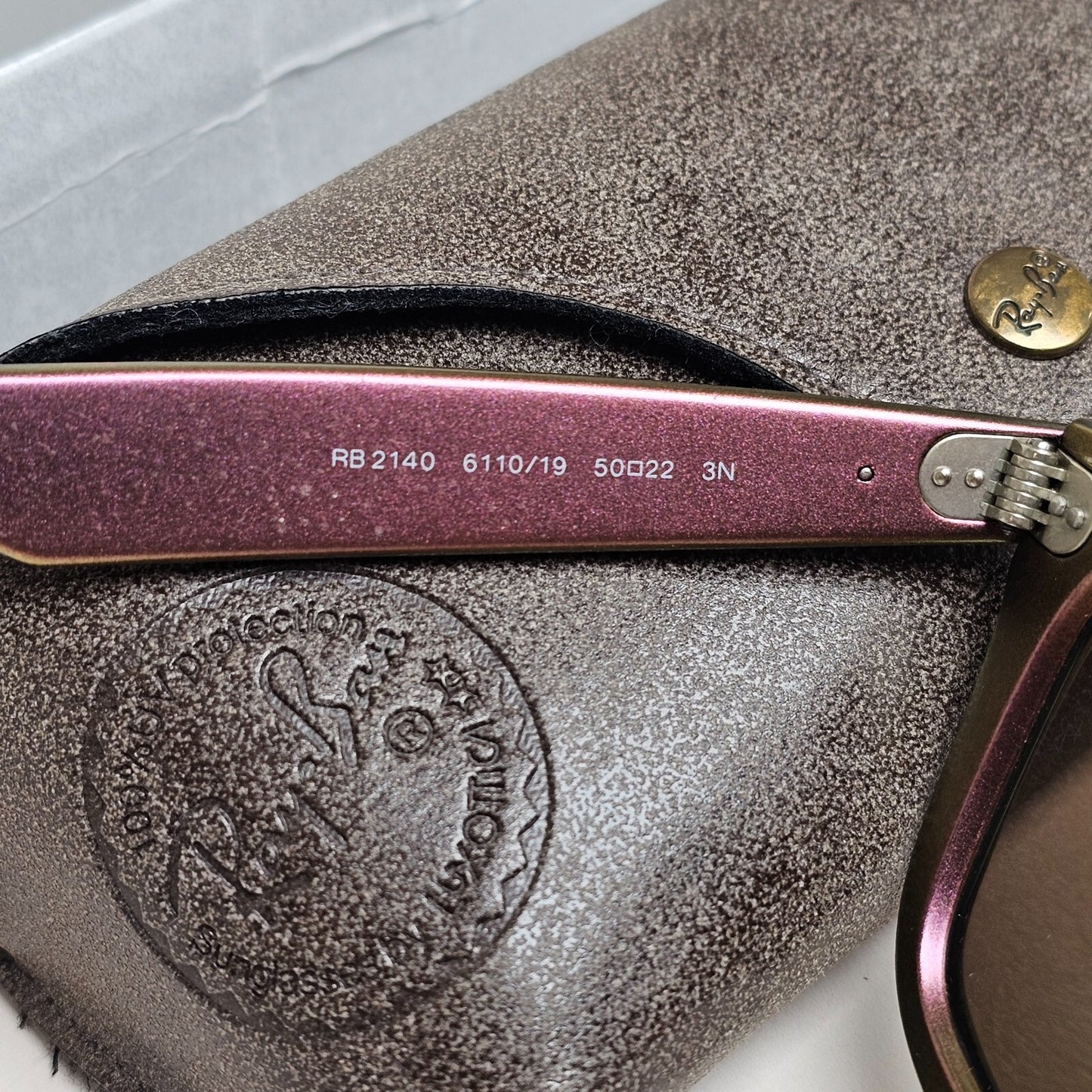 Ray-Ban Sunglasses Wayfarer Cosmo Jupiter Metallic Brown RB 2140 6110/19 200225