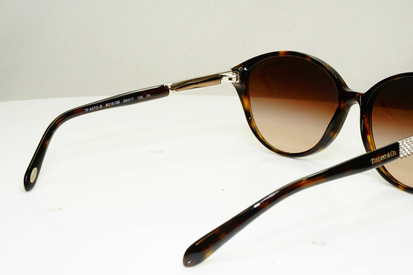 Authentic Tiffany & Co Diamante Crystal Womens Sunglasses TF 4073 8015/3B 30146