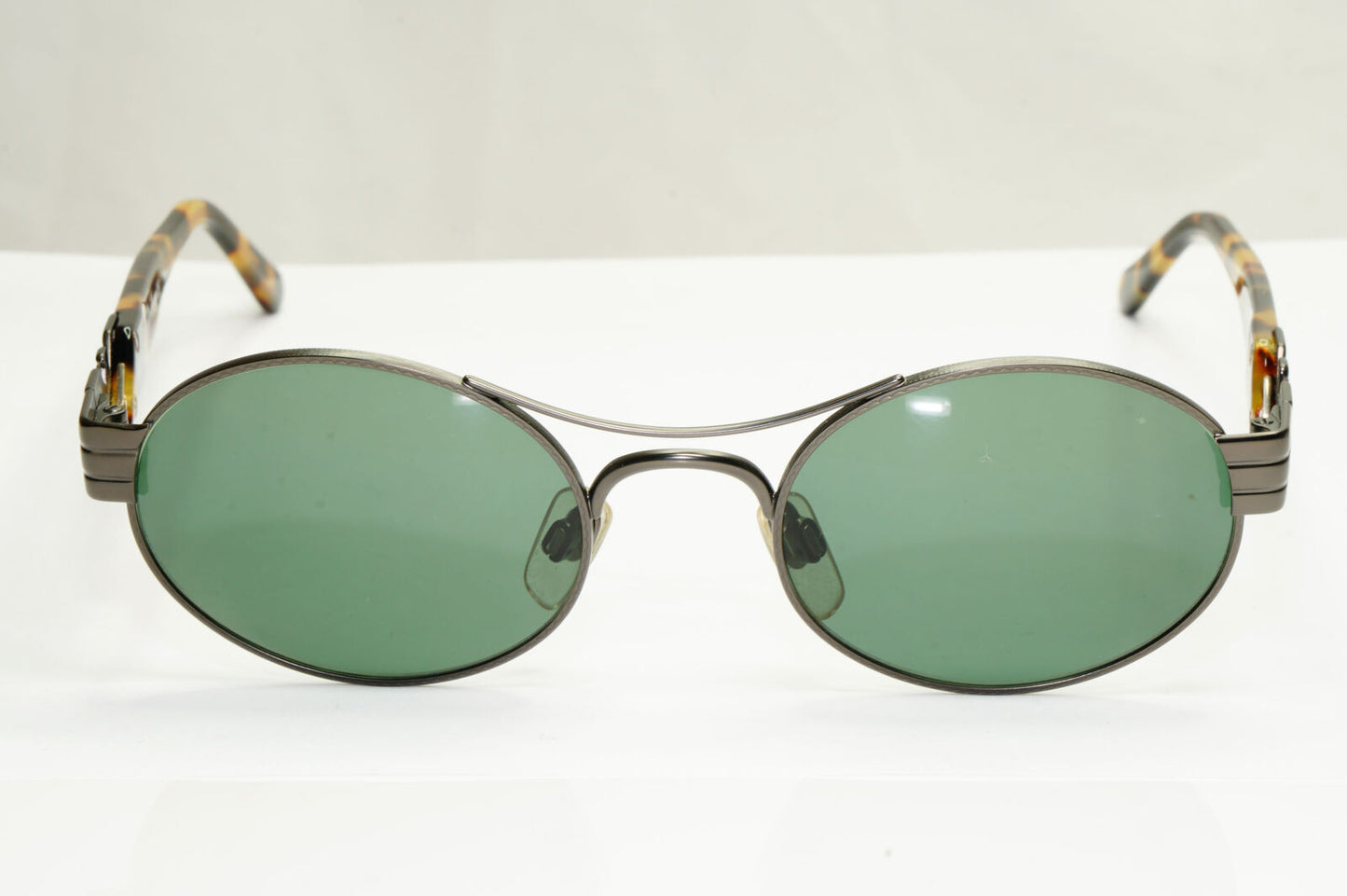 Emporio Armani Sunglasses 1997 Vintage Gunmetal Brown Green Eagle 047-S 905/26
