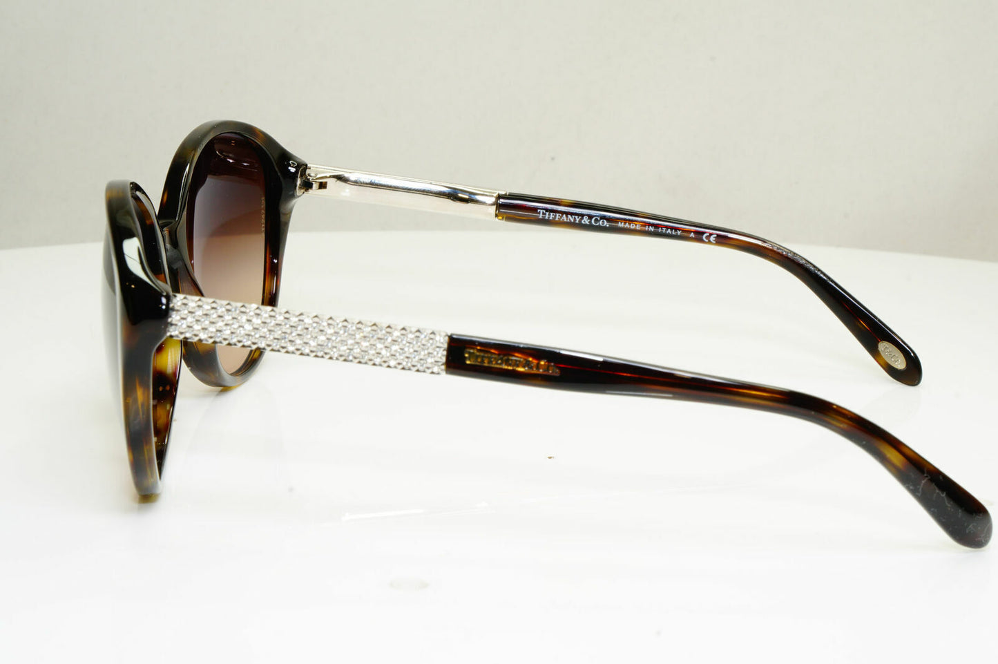Authentic Tiffany & Co Diamante Crystal Womens Sunglasses TF 4073 8015/3B 30146
