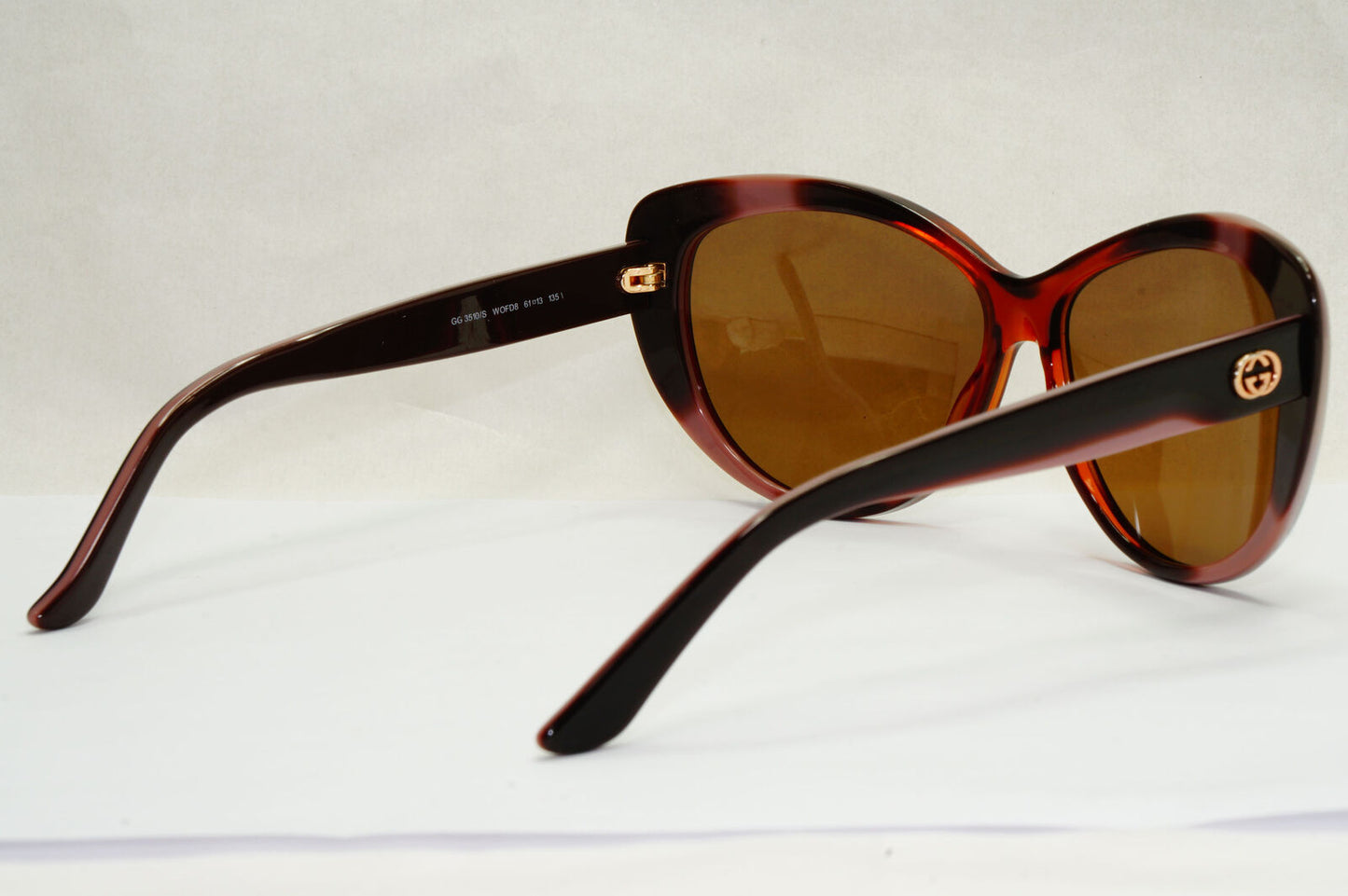Gucci Sunglasses 2012 Vintage Brown Pink Cat Eye GG 3510/S WOFD8 180224