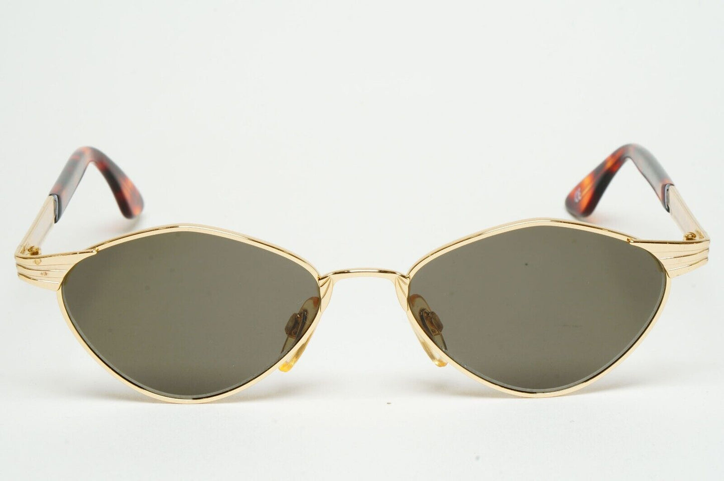 Versus Sunglasses 1996 by Gianni Versace Vintage Gold Brown MOD F18 COL 030