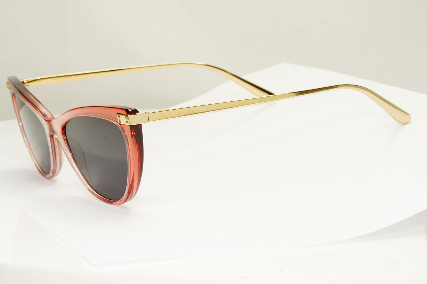 Dolce & Gabbana Sunglasses Pale Pink Gold Cat Eye DG 3329 3267 250123
