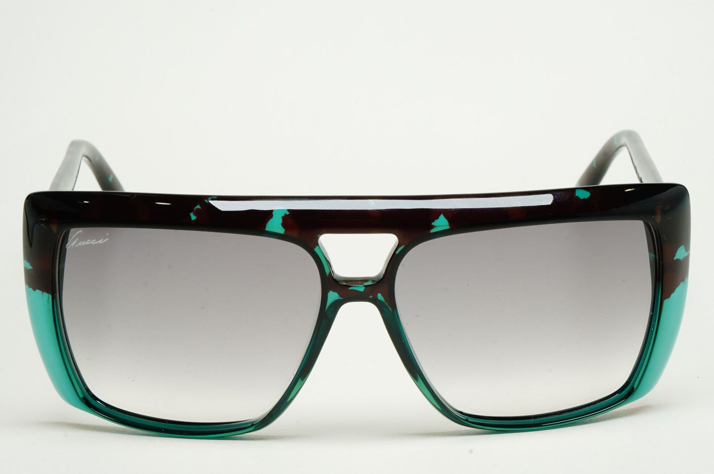 Gucci Sunglasses 2010 Vintage Unisex Turquoise Havana Grey GG 3532/S 396O0 59mm