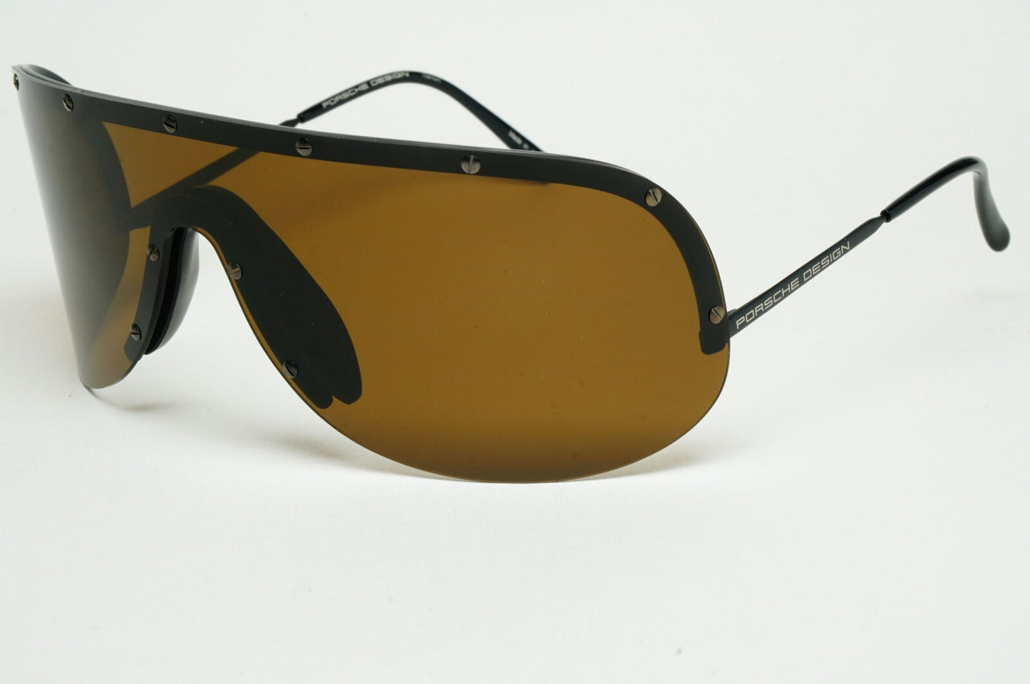 Porsche Design Sunglasses Titanium Brown Black P8000 Series Shield Visor P8479 C