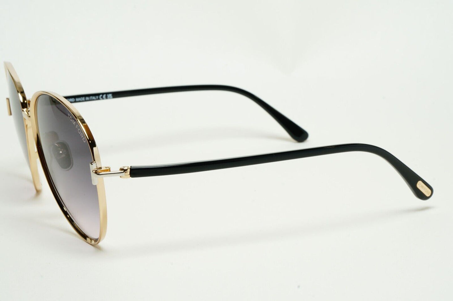Tom Ford Sunglasses Rio Gold Black Grey Gradient Metal Pilot FT1028 TF 1028 28B