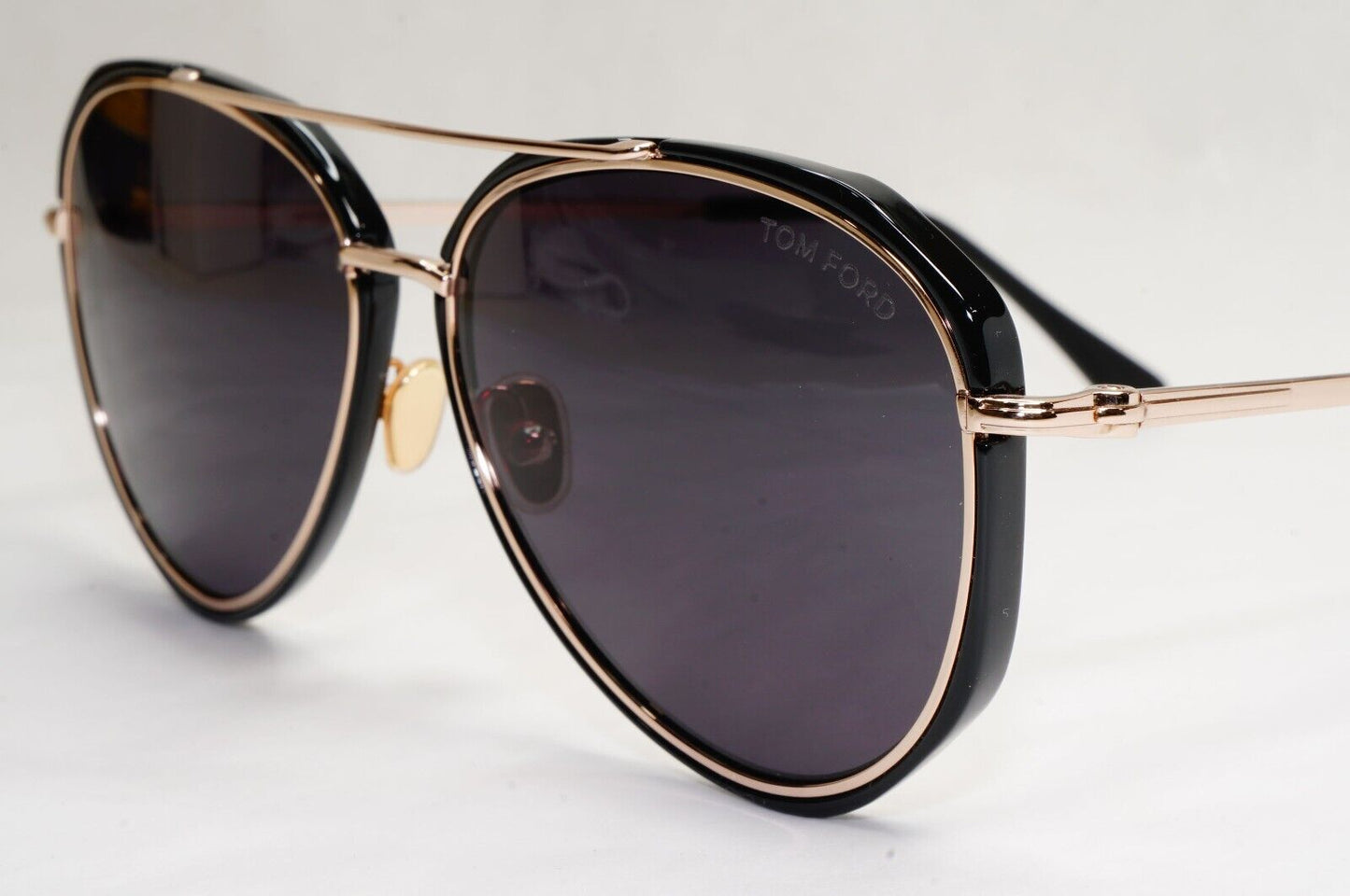 Tom Ford Sunglasses Vittorio Black Gold Pilot Large FT0749 TF 749 01A 60mm