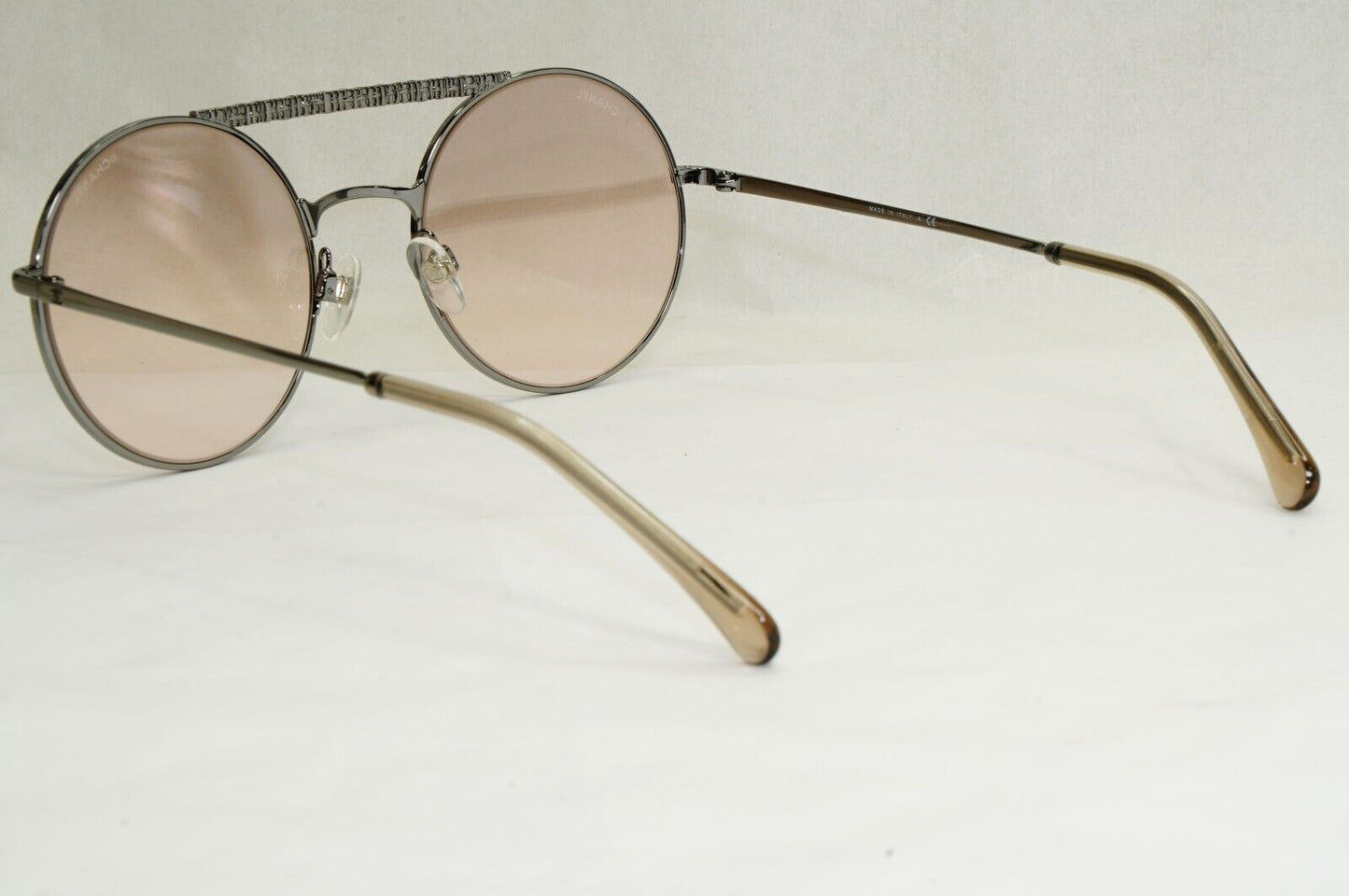 Chanel Sunglasses Grey Gunmetal Brown Round Pilot Metal 4232 c.108/7I 200324