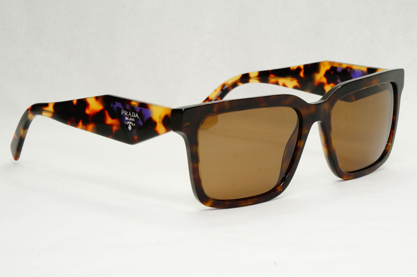 Prada Sunglasses Symbole Triangle Square Brown Tortois PR27YS SPR 27Y 2AU-08N