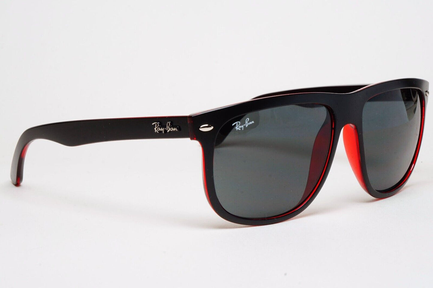 Ray-Ban Sunglasses Boyfriend Black Matte Square 6171/87 56mm