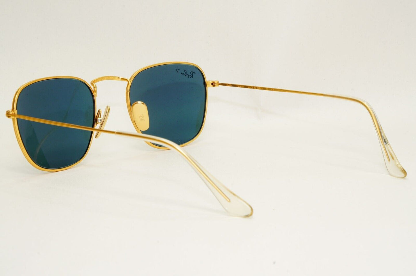 Ray-Ban Sunglasses Frank Titanium Polarised Gold Blue RB 8157 Frank 9217/T0 48mm