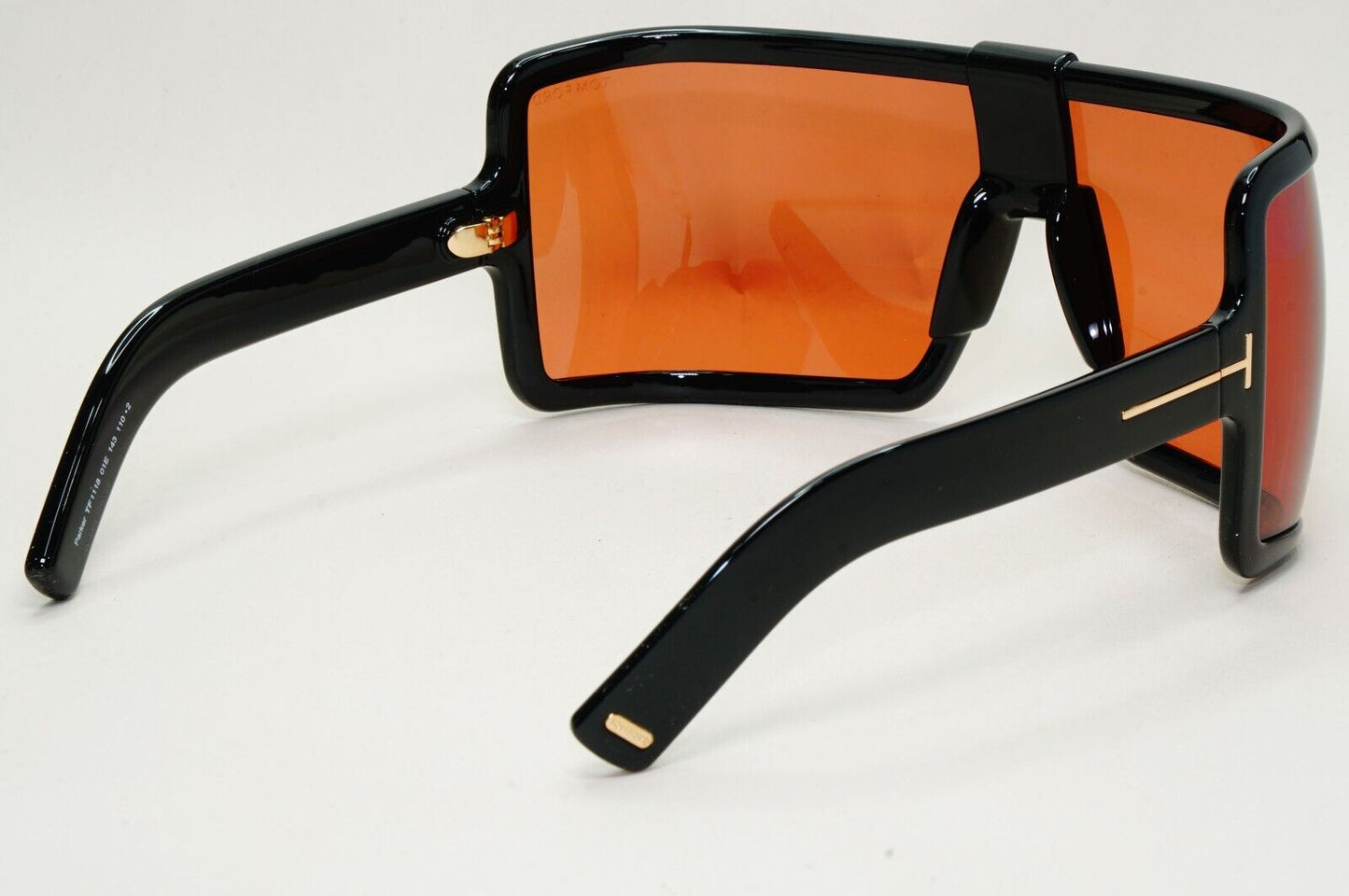 Tom Ford Sunglasses Parker Black Brown Oversized Square Wrap FT1118 TF 1118 01E