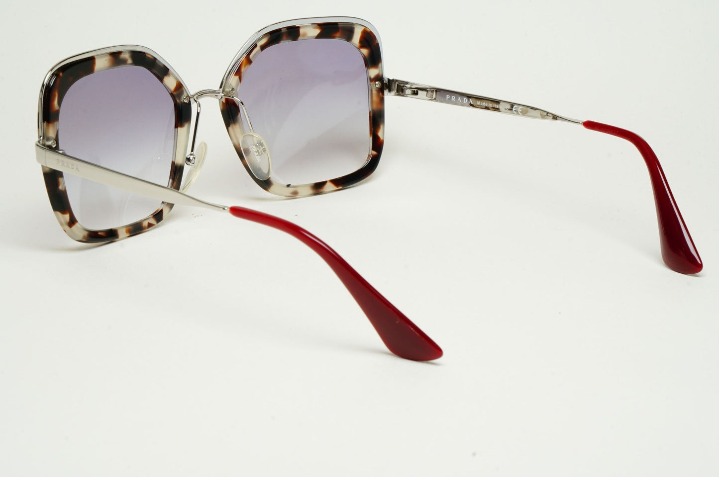 Prada Sunglasses Silver Brown Tortoise Grey Pale Violet PR57US SPR 57U UAO-409