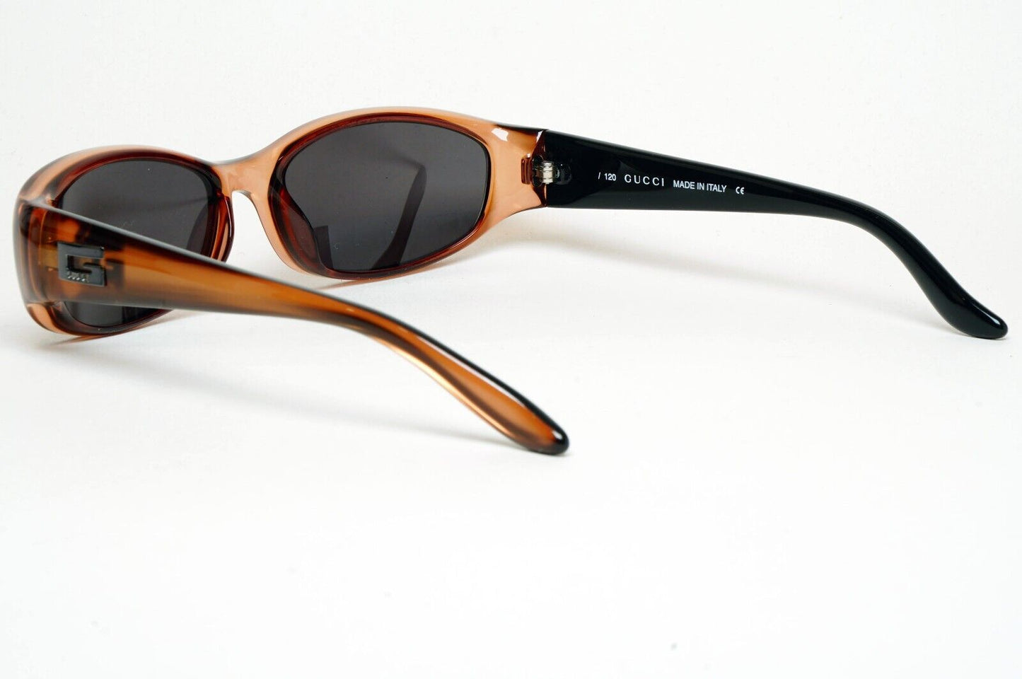 Gucci Sunglasses 1998 Vintage Brown Black Rectangle GG 2456/S E3K 55mm 060125